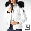 Offres ❤️ Doudoune Chauffante Capuche Femme Fourrure Budapest Blanc Noir de Comme Des Loups 👏 -Comme Des Loups Soldes comme des loups 199604 BUDAPEST WHITE FOUR BLACK 20191120T160848 01