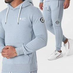 Promo 🤩 Ensemble De Survêtement Manhattan Bleu Clair de Comme Des Loups 🤩