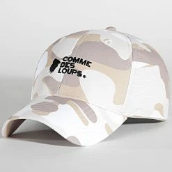 Promo 👏 Casquette Orlando Camo Beige de Comme Des Loups 🌟