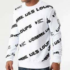 Coupon 👏 Sweat Crewneck Miami Blanc de Comme Des Loups ✨