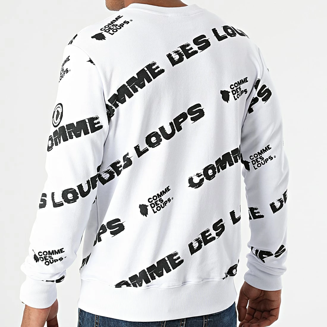 Coupon 👏 Sweat Crewneck Miami Blanc de Comme Des Loups ✨ 6 Coupon 👏 Sweat Crewneck Miami Blanc de Comme Des Loups ✨ – Image 4