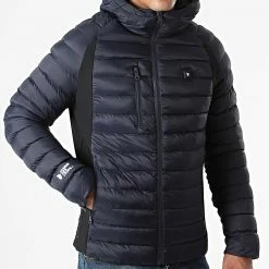 Nouveau 🌟 Doudoune Chauffante Capuche Meribel Premium Bleu Marine de Comme Des Loups 💯 -Comme Des Loups Soldes comme des loups 278458 MERIBEL BATTERIE STAR CARBON NAVY 20210820T083052 03