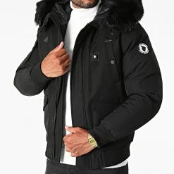 Meilleure vente ⌛ Parka Fourrure Chauffante Chicago Premium Noir de Comme Des Loups 🧨