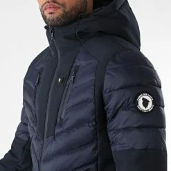 Meilleure vente ✔️ Doudoune Chauffante Capuche Toronto Premium Bleu Marine de Comme Des Loups 🔥 -Comme Des Loups Soldes comme des loups 289219 TORONTO BATTERIE STAR CARBON NAVY 20211026T074846 04