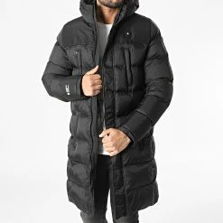 Remise 🌟 Doudoune Longue Chauffante Alaska Noir de Comme Des Loups ⭐