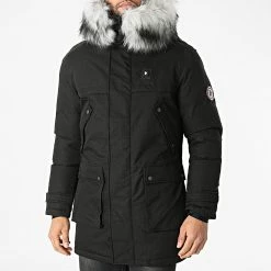 Meilleure affaire 🌟 Parka Chauffante Fourrure Antarctic Noir de Comme Des Loups 🎉 -Comme Des Loups Soldes comme des loups 295814 ANTARTIC PREMIUM BLACK FOUR WHITE BLACK 20211220T162138 03