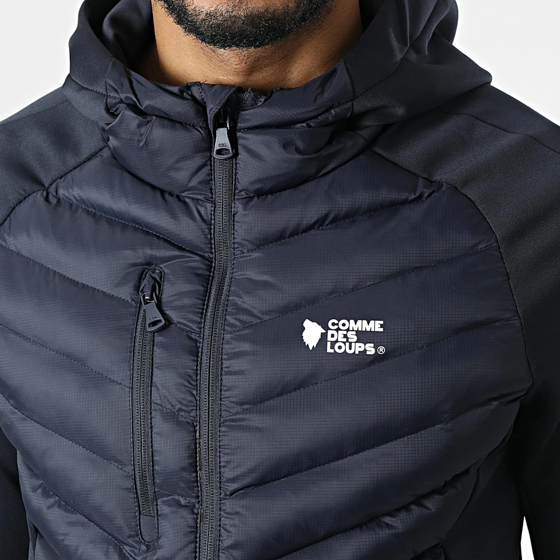 Meilleur prix 🛒 Veste Zippée Capuche Yamaa Bleu Marine de Comme Des Loups ⌛ 4 Meilleur prix 🛒 Veste Zippée Capuche Yamaa Bleu Marine de Comme Des Loups ⌛ – Image 2