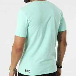 Promo ✔️ Tee 👕 Shirt Genova Turquoise de Comme Des Loups ❤️ -Comme Des Loups Soldes comme des loups 317047 GENOVA VERT 20220505T160245 04