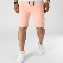 Meilleur prix 🔔 Short Jogging Manhattan2 Rose de Comme Des Loups ❤️ -Comme Des Loups Soldes comme des loups 317070 SHORT MANHATTAN2 PINK WHITE 20220502T161515 03