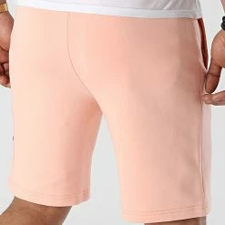 Meilleur prix 🔔 Short Jogging Manhattan2 Rose de Comme Des Loups ❤️ -Comme Des Loups Soldes comme des loups 317070 SHORT MANHATTAN2 PINK WHITE 20220502T161516 04