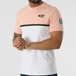 Vente flash 🌟 Tee 👕 Shirt Manhattan2 Blanc Rose de Comme Des Loups 👍 -Comme Des Loups Soldes comme des loups 317117 TSHIRT MANHATTAN2 PINK WHITE 20220505T155528 03