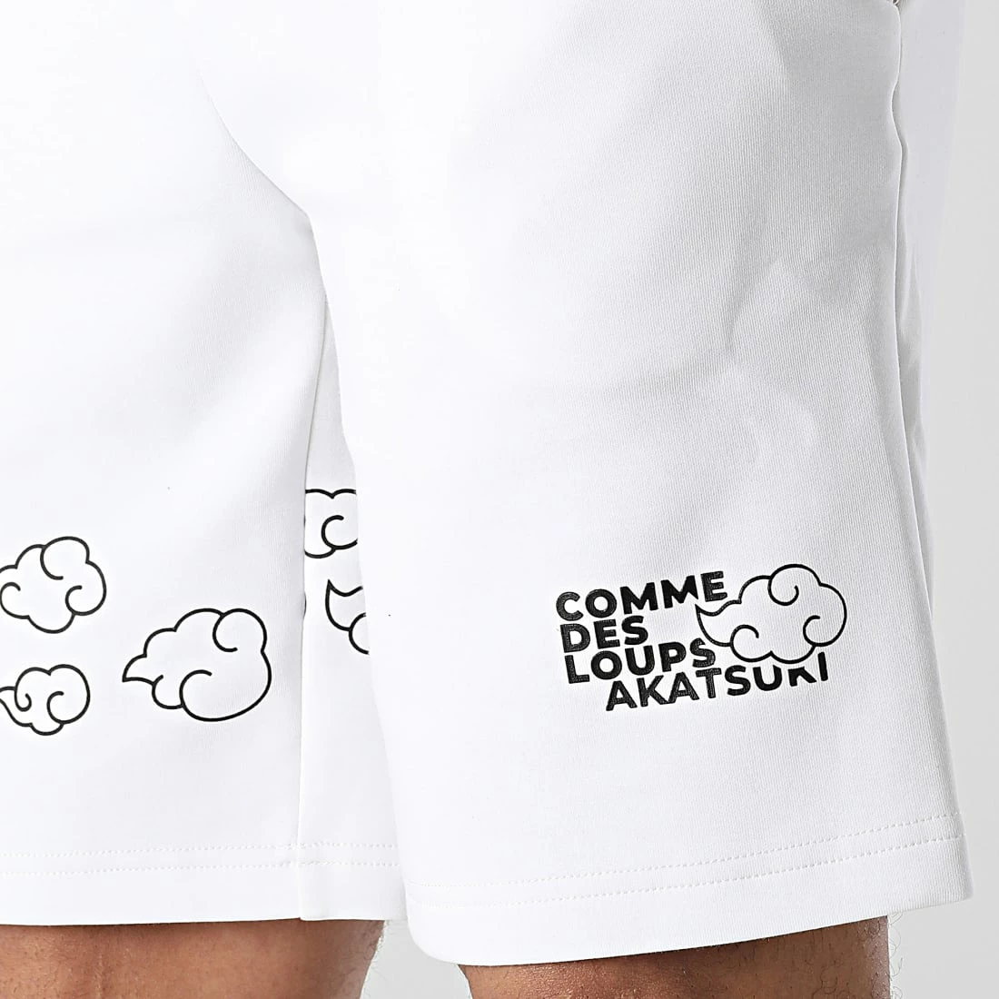 Meilleure affaire ✔️ Short Jogging Naruto Akatsuki 001 Blanc de Comme Des Loups 💯 4 Meilleure affaire ✔️ Short Jogging Naruto Akatsuki 001 Blanc de Comme Des Loups 💯 – Image 2