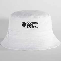 Remise ⭐ Bob Réversible Logo Blanc Beige de Comme Des Loups 😉 -Comme Des Loups Soldes comme des loups 319793 BOB BEIGE WHITE 20220518T154651 02