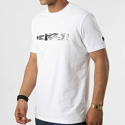 Grosses soldes 💯 Tee 👕 Shirt Naruto x Sasuke 011 Blanc de Comme Des Loups ✨