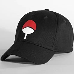 Grosses soldes 🎉 Casquette Naruto Uchiwa 012 Noir de Comme Des Loups 🛒