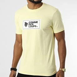 Bon marché 🥰 Tee 👚 Shirt Genova Jaune de Comme Des Loups ⌛