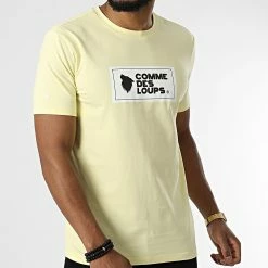 Bon marché 🥰 Tee 👚 Shirt Genova Jaune de Comme Des Loups ⌛ -Comme Des Loups Soldes comme des loups 324382 TSHIRT GENOVA JAUNE 20220620T160703 03