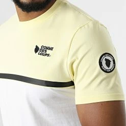Meilleure vente ✔️ Tee 👚 Shirt Manhattan 2 Jaune Blanc de Comme Des Loups ✨ -Comme Des Loups Soldes comme des loups 324383 TSHIRT MANHATTAN2 JAUNE 20220620T161403 02