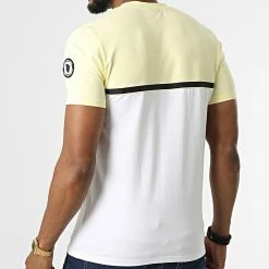 Meilleure vente ✔️ Tee 👚 Shirt Manhattan 2 Jaune Blanc de Comme Des Loups ✨ -Comme Des Loups Soldes comme des loups 324383 TSHIRT MANHATTAN2 JAUNE 20220620T161405 04