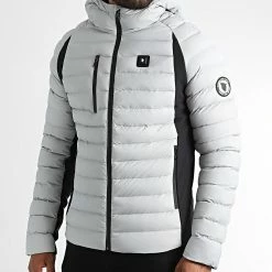 Budget 😍 Doudoune Chauffante Capuche Meribel Premium Gris de Comme Des Loups 😍