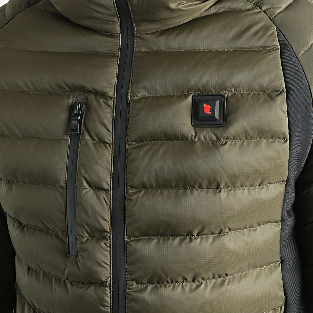 Nouveau 🥰 Doudoune Chauffante Capuche Meribel Premium Vert Kaki de Comme Des Loups ❤️ 4 Nouveau 🥰 Doudoune Chauffante Capuche Meribel Premium Vert Kaki de Comme Des Loups ❤️ – Image 2