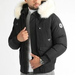 Top 10 😉 Parka Fourrure Chauffante Chicago Noir Beige de Comme Des Loups 🥰