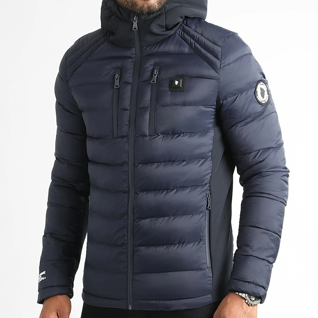 Grosses soldes ⌛ Doudoune Chauffante Capuche Mont Blanc Bleu Marine de Comme Des Loups 🎁 3 Grosses soldes ⌛ Doudoune Chauffante Capuche Mont Blanc Bleu Marine de Comme Des Loups 🎁