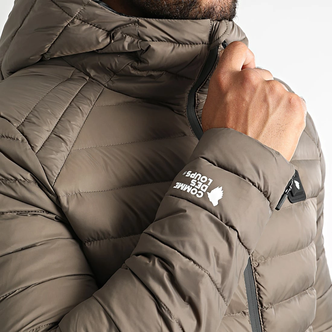 Budget 🔥 Doudoune Capuche Chauffante Otawa Star Vert Kaki de Comme Des Loups 🥰 6 Budget 🔥 Doudoune Capuche Chauffante Otawa Star Vert Kaki de Comme Des Loups 🥰 – Image 4