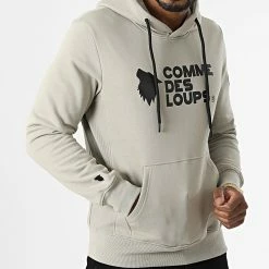 Tout neuf 🧨 Sweat Capuche Rio Gris de Comme Des Loups ✔️ -Comme Des Loups Soldes comme des loups 330463 RIO SWEAT MOCA 20220811T161100 03