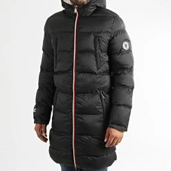 Nouveau 🛒 Doudoune Réversible A Capuche Siberie Noir Blanc de Comme Des Loups 🧨