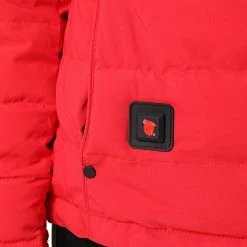 Tout neuf 👍 Doudoune Capuche Fourrure Chauffante Femme Budapest Rouge Beige de Comme Des Loups 😉 -Comme Des Loups Soldes comme des loups 333024 BUDAPEST RED FOUR BLANC 20220901T101353 04