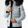 Nouveau 👏 Doudoune Capuche Fourrure Chauffante Femme Budapest Gris Noir de Comme Des Loups 🌟 -Comme Des Loups Soldes comme des loups 333029 BUDAPEST NUAGE FOUR BLACK 20220901T101237 01
