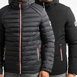 Coupon ✔️ Doudoune Capuche Réversible Rome Noir de Comme Des Loups 😀