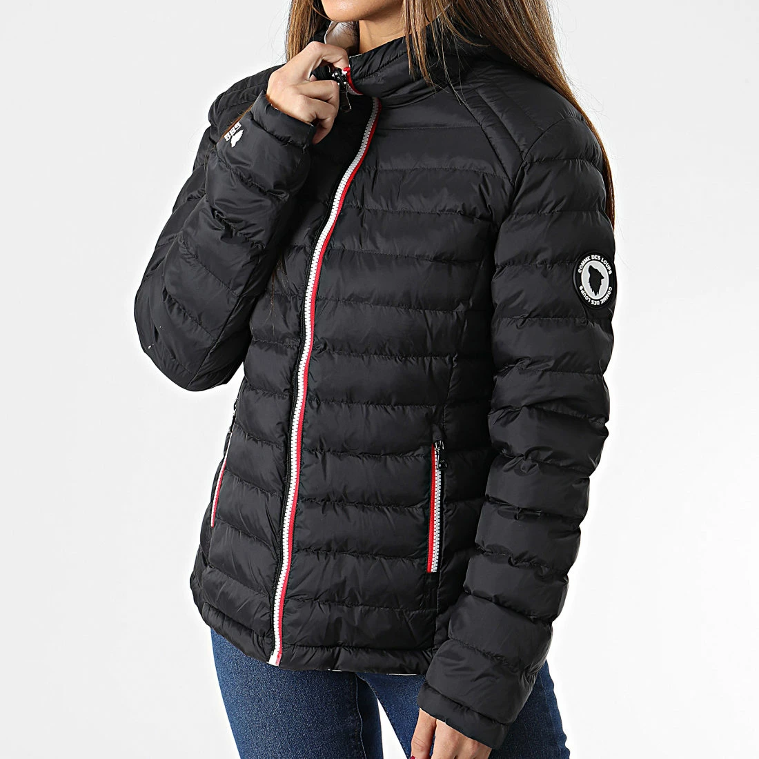 Grosses soldes ⌛ Doudoune Capuche Réversible Femme Québec Noir Blanc de Comme Des Loups 👏 5 Grosses soldes ⌛ Doudoune Capuche Réversible Femme Québec Noir Blanc de Comme Des Loups 👏 – Image 3