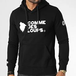 Vente flash 👍 Sweat Capuche Rio Noir de Comme Des Loups 🔥