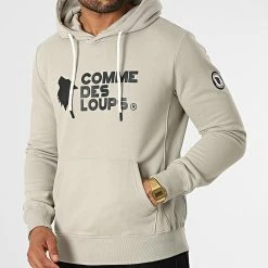 Top 10 ✔️ Sweat Capuche Rio Gris Beige de Comme Des Loups ✔️