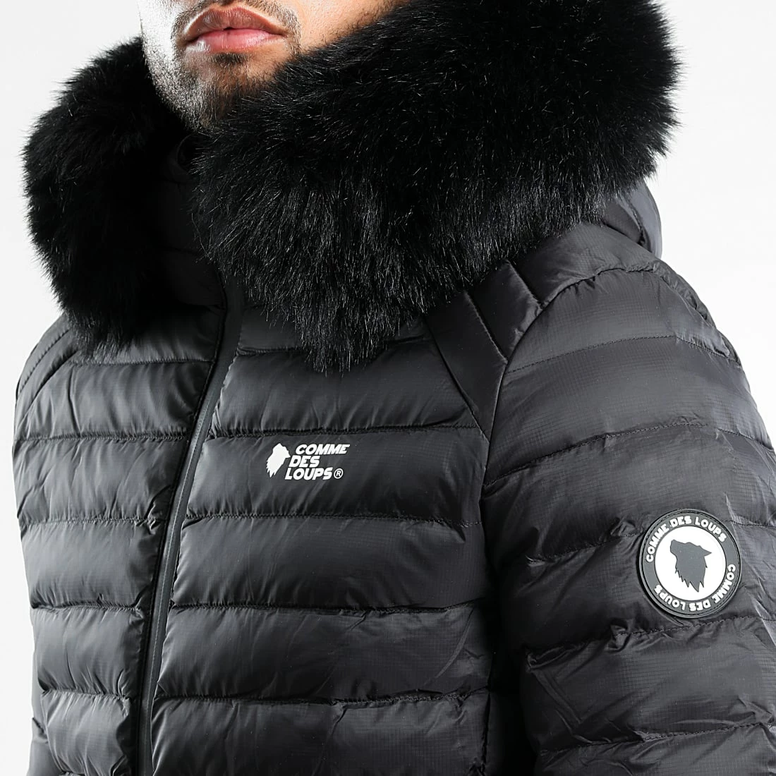 Tout neuf 😉 Doudoune Capuche Fourrure Liverpool Noir de Comme Des Loups 😉 4 Tout neuf 😉 Doudoune Capuche Fourrure Liverpool Noir de Comme Des Loups 😉 – Image 2