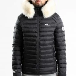 Meilleur prix ⌛ Doudoune Capuche Fourrure Liverpool Noir Beige Clair de Comme Des Loups 🛒 -Comme Des Loups Soldes comme des loups 339122 LIVERPOOL BLACK FOUR WHITE 20220920T153202 01