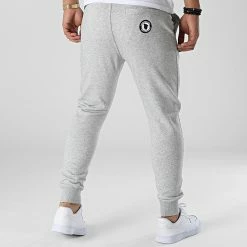 Promo 👍 Pantalon Jogging Ville Gris Chiné de Comme Des Loups 🥰 -Comme Des Loups Soldes comme des loups 339160 DEAUVILLE GRIS CHINE CLAIRE 20221007T154621 04
