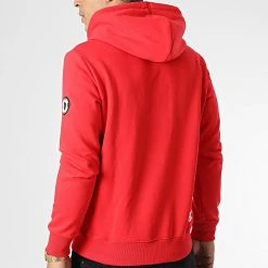 Remise 🛒 Sweat Capuche Rio Rouge de Comme Des Loups 👍 -Comme Des Loups Soldes comme des loups 340689 SWEAT RIO ROUGE 20221028T115027 04