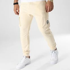 Tout neuf 🌟 Pantalon Jogging Mexico Beige Clair de Comme Des Loups 🧨