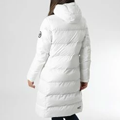 Meilleur prix 🎁 Doudoune Chauffante Longue A Capuche Femme Pékin Blanc de Comme Des Loups ✔️ -Comme Des Loups Soldes comme des loups 341527 PEKIN WHITE 20221010T152019 04