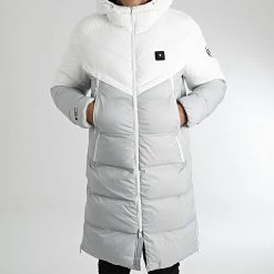 Top 10 👍 Doudoune Longue Chauffante Tottenham Blanc Gris de Comme Des Loups 🛒