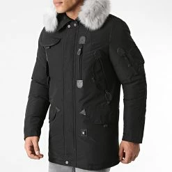 Meilleure vente ⌛ Parka Chauffante Copenhagen Noir Gris de Comme Des Loups ✨ -Comme Des Loups Soldes none 289197 COPENHAGEN BLACK FOUR GRISE petite 20211019T080641 03