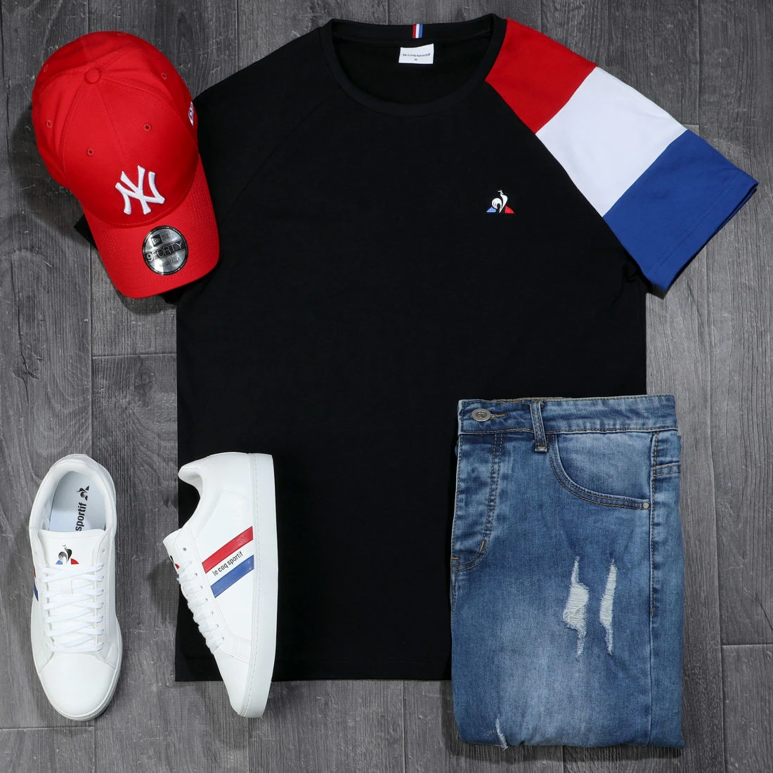 Tout neuf ⌛ Tee 👚 Shirt SS N10 1911260 Noir de Le Coq Sportif 👍 5 Tout neuf ⌛ Tee 👚 Shirt SS N10 1911260 Noir de Le Coq Sportif 👍 – Image 3