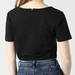 Grosses soldes 🤩 Tee 👕 Shirt Femme 2210513 Noir de Le Coq Sportif 🤩 -Comme Des Loups Soldes le coq sportif 291419 2210513 20211209T160400 04