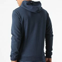 Vente flash 👍 Sweat Zippé Capuche Essential N3 2120210 Bleu Marine de Le Coq Sportif ✔️ -Comme Des Loups Soldes le coq sportif 291629 2120210 20211118T162326 04