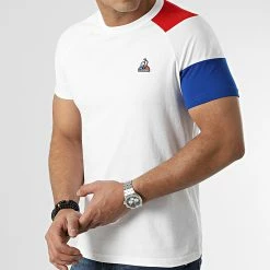 Coupon 😉 Tee 👕 Shirt Bat N1 2210554 Blanc de Le Coq Sportif 👍