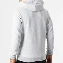 Top 10 😉 Sweat Capuche Essential N1 2210364 Gris Chiné de Le Coq Sportif 👍 -Comme Des Loups Soldes le coq sportif 291637 2210364 20211118T153211 04