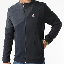 Coupon 🎁 Veste Zippée Saison 1 N1 2210369 Bleu Marine de Le Coq Sportif ❤️ -Comme Des Loups Soldes le coq sportif 291646 2210369 20211118T161710 03